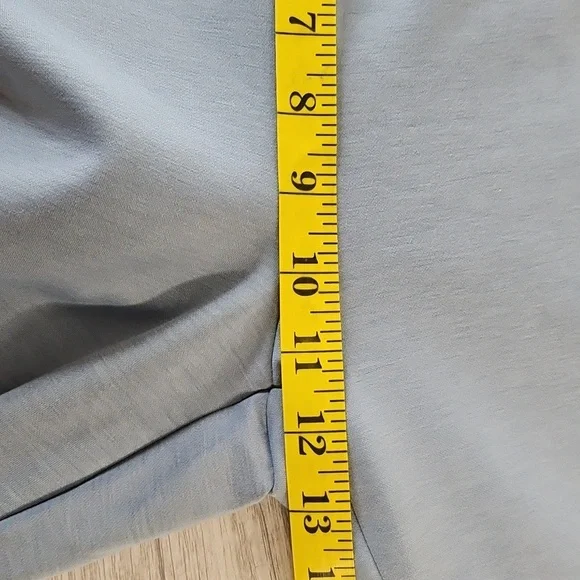 Dear Scarlett Flare Leg Pants 1X Blue Stretch Lounge Modern Casual Relaxed NWT - Picture 13 of 15